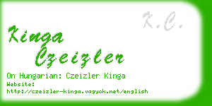 kinga czeizler business card